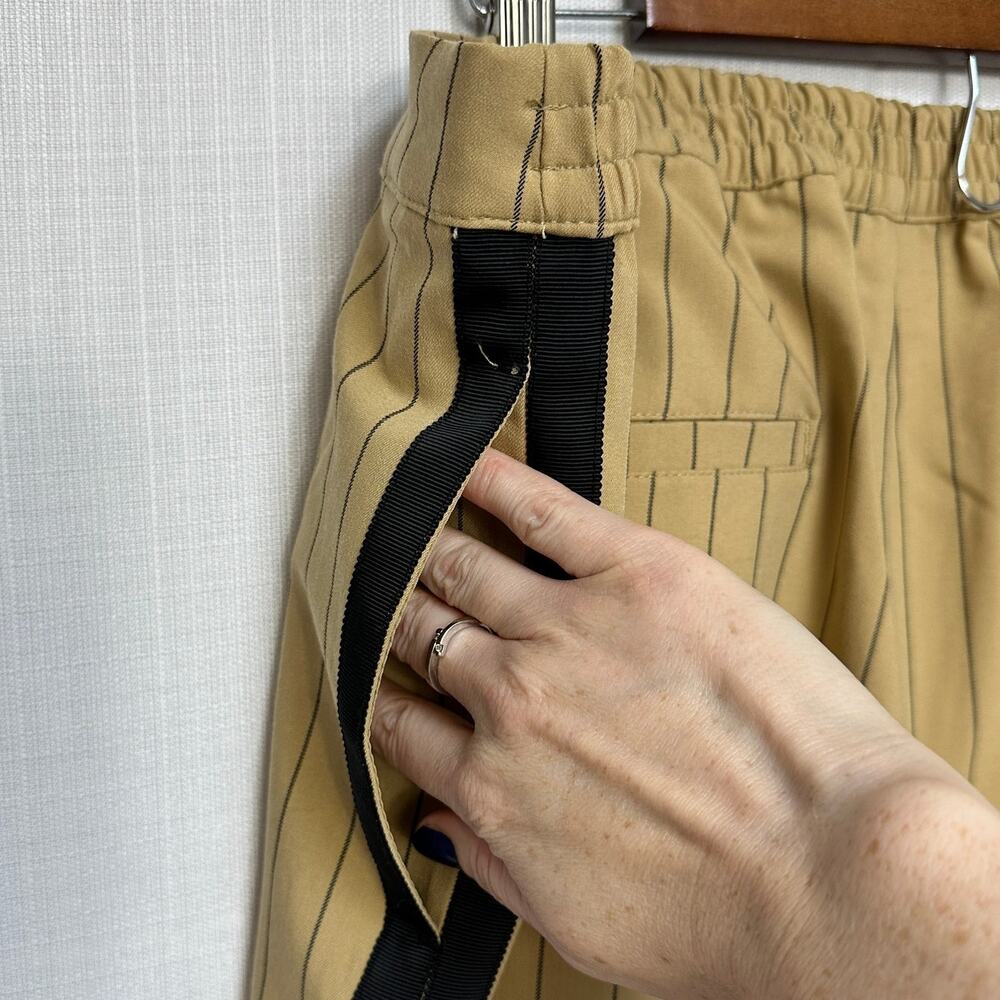 La Ligne x Target Tuxedo Pinstripe Wide Leg Trouser High Rise Dark Academia 1X - Picture 9 of 10